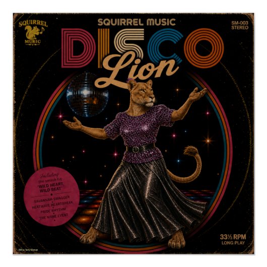 Disco-Löwin Poster (Vorderseite)