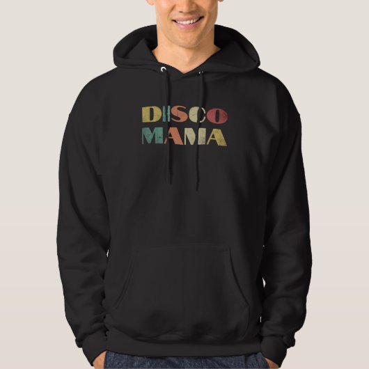 Disco Mama 1970s Disco Queen Matching Couple Hoodie (Vorderseite)