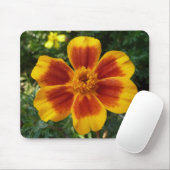 Disco Marigold Orange and Red Summer Blume Mousepad (Mit Mouse)