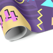 Disco Memphis-Muster aus den 90er Jahren Geschenkpapier (Rolleneckpunkt)