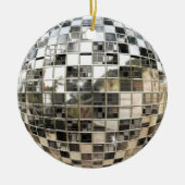 Disco Mirrorball Verzierung Keramikornament (Vorne)