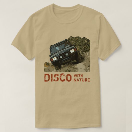 DISCO MIT NATUR T-Shirt (Design vorne)