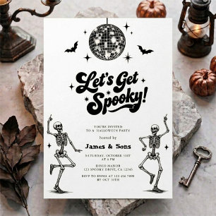 Disco-Modern-spookige Halloween-Party Einladung