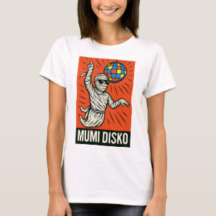 Disco Mummy in Action - Klassischer Pop Art T-Shirt