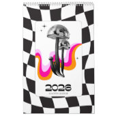 Disco Mushroom 2026 Y2K Office Planner Kalender (Titelbild)