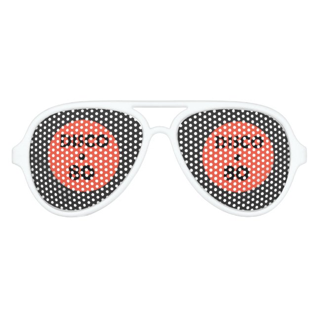 Disco Music Aviator Sonnenbrille Party (Vorderseite)