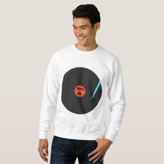 Disco Music Record Sweatshirt (Vorne ganz)