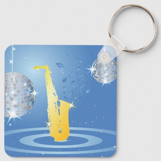 Disco Music Schlüsselanhänger (Rückseite)