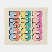 Disco-Musik Fleecedecke (Vorderseite (Horizontal))