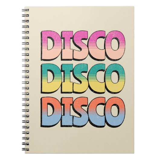 Disco-Musik Notizblock (Vorderseite)