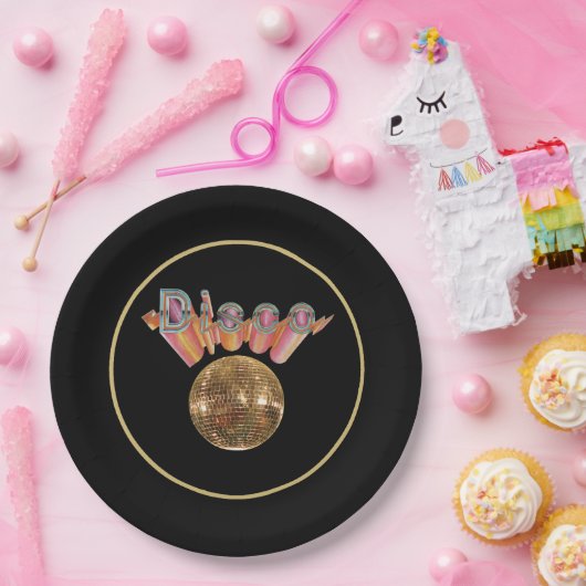 Disco - Nachtleben Pappteller (Party)