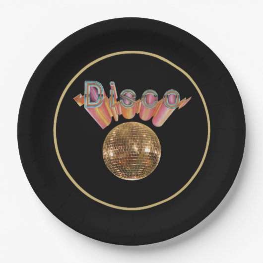 Disco - Nachtleben Pappteller (Vorderseite)