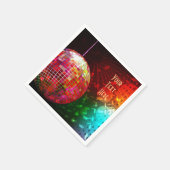 Disco Night 70's Retro Disco Ball Napkins Serviette (Ecke)