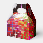 Disco Night Retro 70's Disco Ball Gable Favor Box Geschenkschachtel (Rückseite)