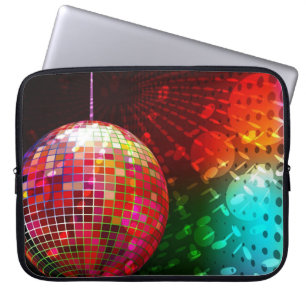 Disco Night Retro 70's Disco Ball Laptop-Sieb Laptopschutzhülle