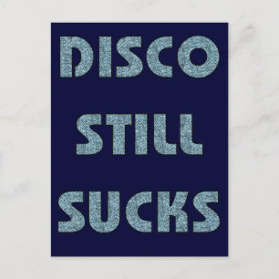 Disco noch Ist zum Kotzen Postkarte