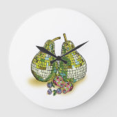 Disco Obstsäcke Große Wanduhr (Vorderseite)