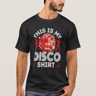 Disco-Outfit Damen Männer, 80er & 70er Kostüme Die T-Shirt