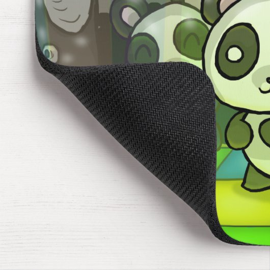 Disco-Pandas Mousepad (Ecke)
