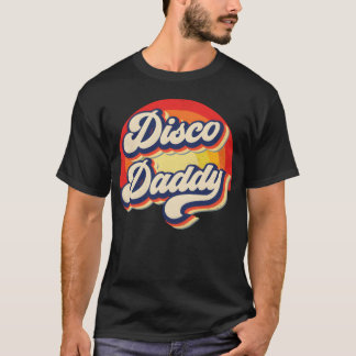 Disco-Papa Regenbogen Groovy Retro Männer Papa Lus T-Shirt