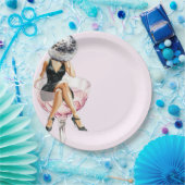 Disco-Papierpartyplatten Pappteller (Party)