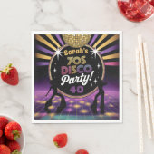 Disco Party 70er Jahre Hippie Geburtstag Rave Serviette (Beispiel)