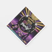 Disco Party 70er Jahre Hippie Geburtstag Rave Serviette (Ecke)