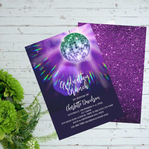 Disco Party Abschluss Brunch Einladung