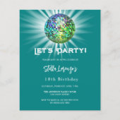 Disco-Party aquamarin grün (Vorderseite)