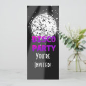 Disco Party Club Einladung (Stehend Vorderseite)