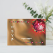 Disco Party Custom Foto UAWG RSVP Karte (Stehend Vorderseite)