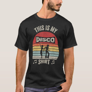 Disco Party Dance Geschenk Vintag Retro Disco 70er T-Shirt