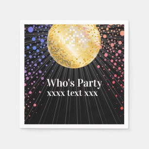 Disco Party Dance Party 70er Diskothek Serviette