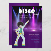 Disco-Party Einladung (Vorne/Hinten)