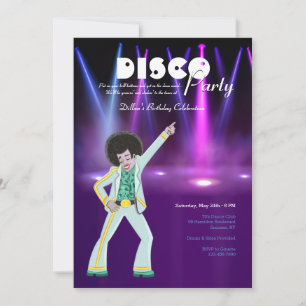 Disco-Party Einladung