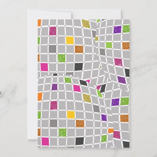 Disco-Party Einladung (Rückseite)