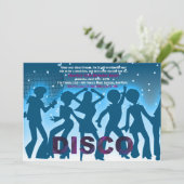 Disco-Party Einladung (Stehend Vorderseite)