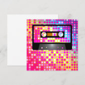 Disco-Party Einladung (Vorne/Hinten)