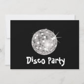 Disco-Party Einladung (Vorderseite)