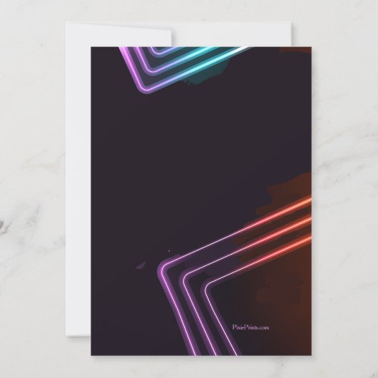 Disco-Party Einladung (Rückseite)