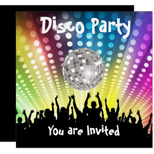 Disco Party Einladung Irgendeine Feier Zazzle De