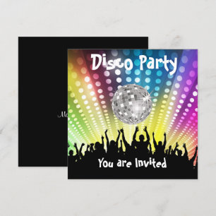 Disco-Party-Einladung zu jeder Feier Einladung