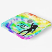 Disco Party Gefärbte Krawatte Erwachsene Retro Geb Pappteller (Gewinkelt)