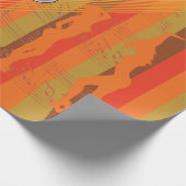 Disco-Party Geschenkpapier (Ecke)