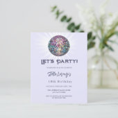 Disco Party Lavendel Geburtstagsfeier (Stehend Vorderseite)