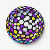 Disco-Party Pappteller (Vorderseite)