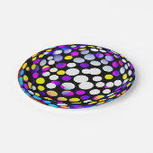 Disco-Party Pappteller (Schrägansicht)