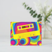 Disco-Party Postkarte (Stehend Vorderseite)