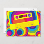 Disco-Party Postkarte (Vorne/Hinten)