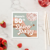 Disco Party Retro Birthday Napkins Serviette (Beispiel)